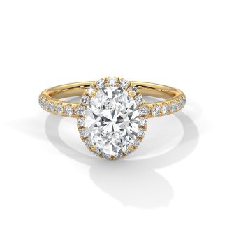 Layla Oval Halo Ring