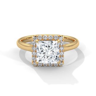 Sierra Halo Princess Ring