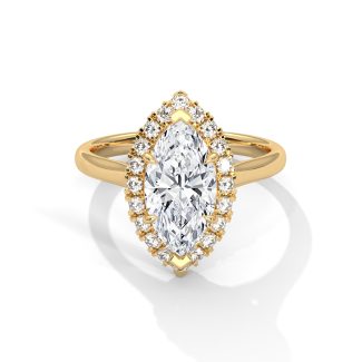 Ivy Marquise Halo Ring