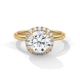 Jade Radiant Halo Ring