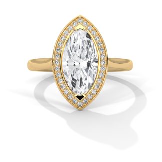 Willow Marquise Halo Ring